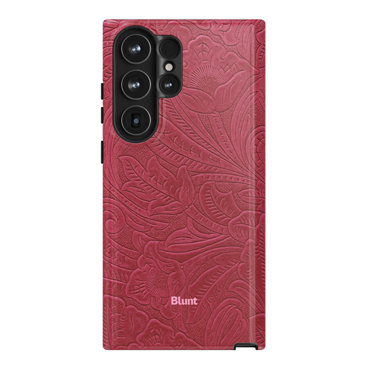 Mauve Leather Samsung Case