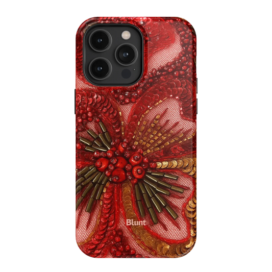 Crimson iPhone Case