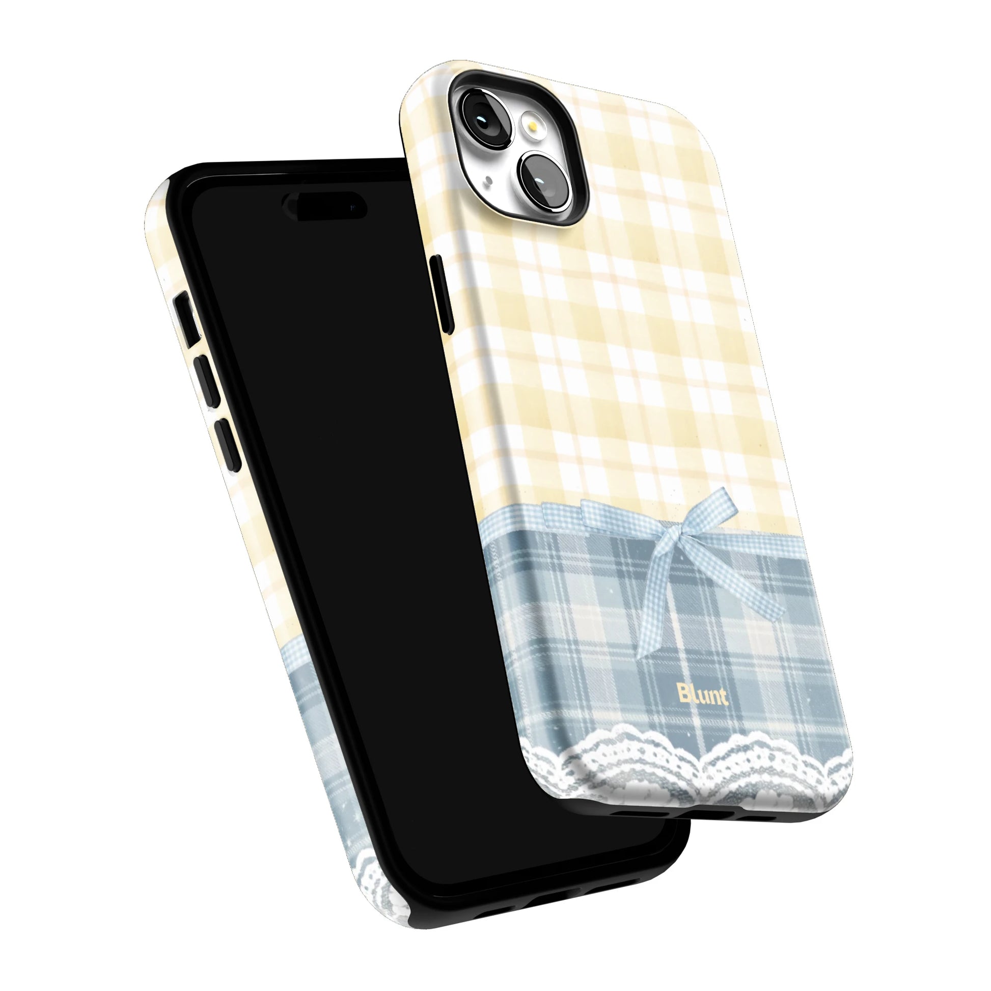 Blue-Lemonplaid-iphone-case-iPhone 14 Plus-5