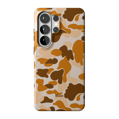 Orange Camo Samsung Case