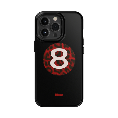 Red Cheetah Magic 8 iPhone Case