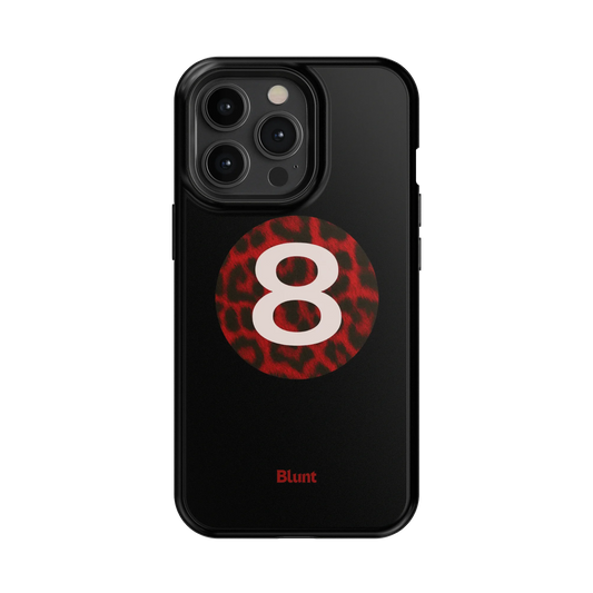 Red Cheetah Magic 8 iPhone Case