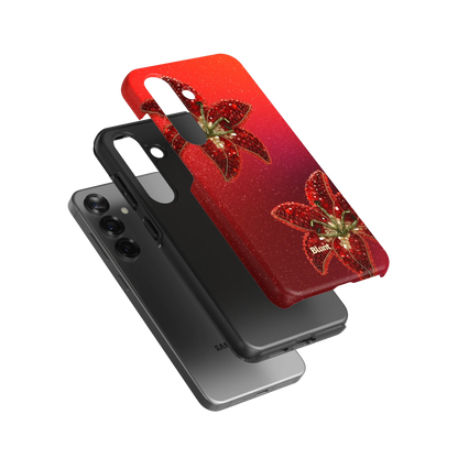 Scarlet Petals Samsung Case