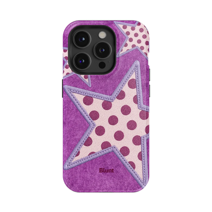 Lilac Crush Polka Star iPhone Case