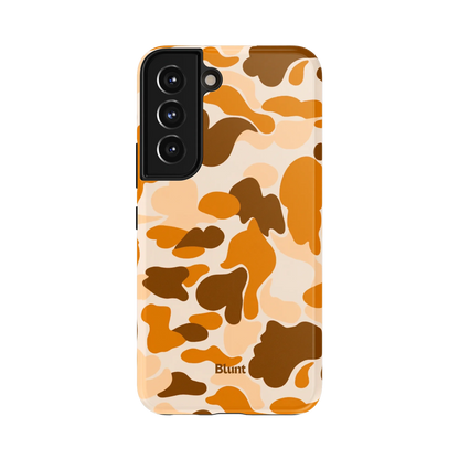 Orange Camo Samsung Case
