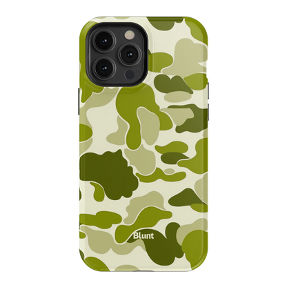Lime Camo iPhone Case