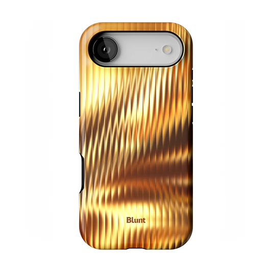 Golden Ripple iPhone Case