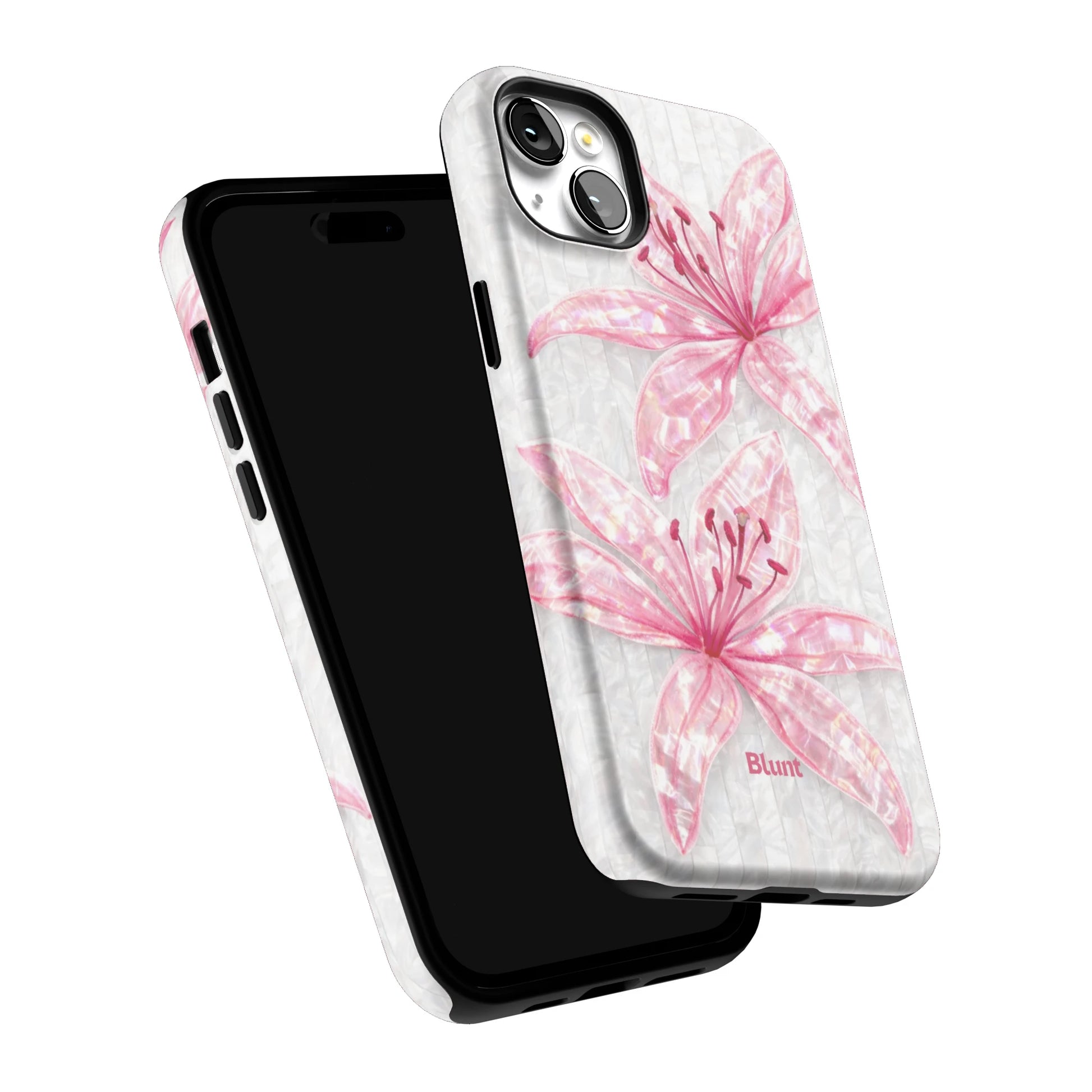 Pink-Floral-Luster-iphone-case-iPhone 14 Plus-5
