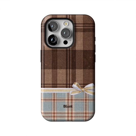 Mocha-Plaid-iphone-case-iPhone 15 Pro-1