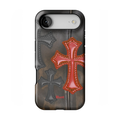 Leather Crosses iPhone Case