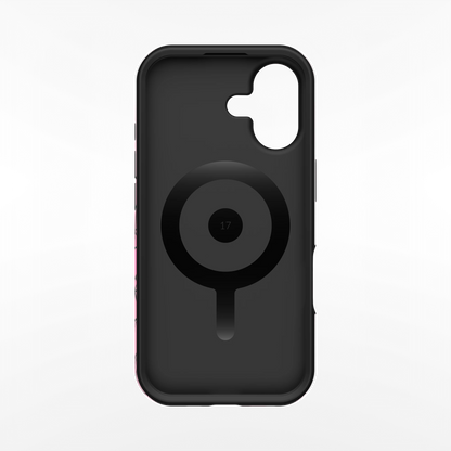 White Pink Web iPhone Case