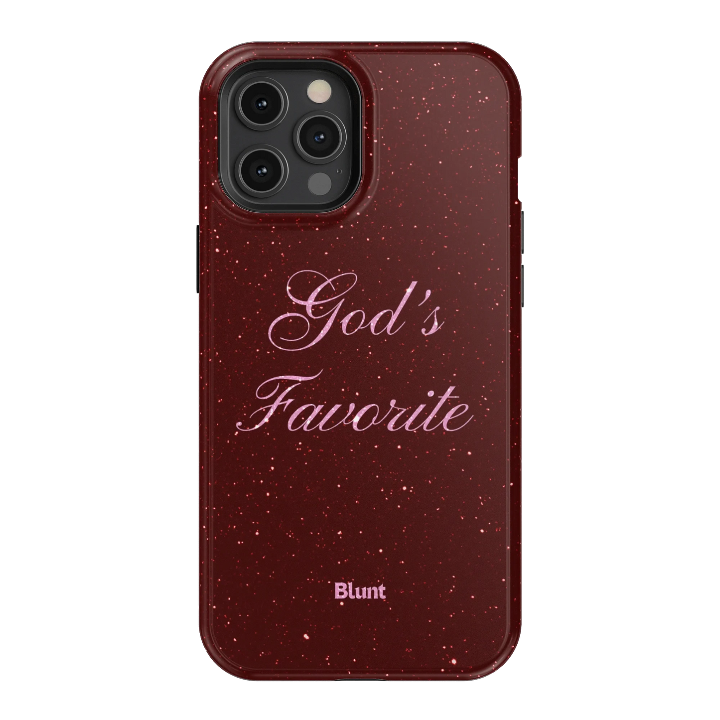 Gods Favorite Burgundy iPhone Case