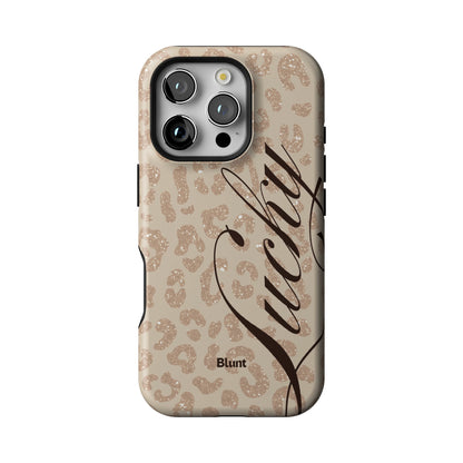 Cream Cheetah Lucky iPhone Case gallery - Iphone_16_Pro_1