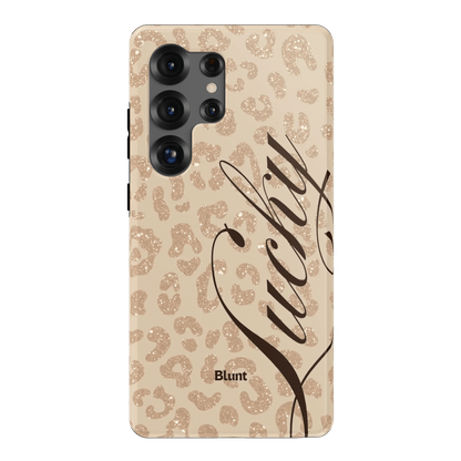 Cream Cheetah Lucky Samsung Case - Blunt Cases