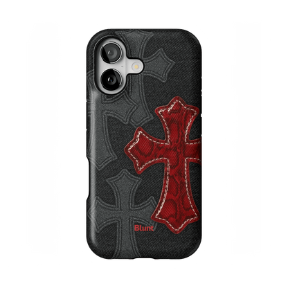 Crimson Cross iPhone Case - Blunt Cases