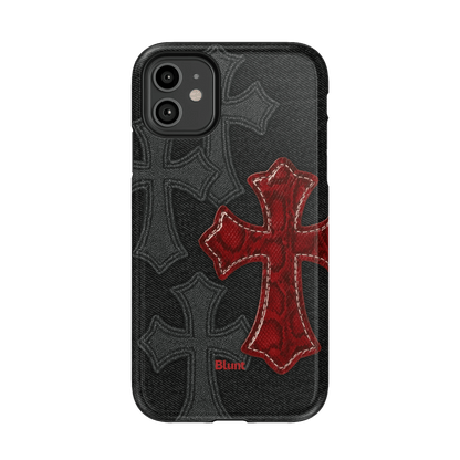 Crimson Cross iPhone Case - Blunt Cases
