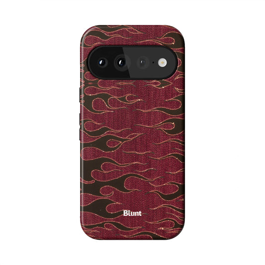 Crimson Fire Pixel Case - Blunt Cases