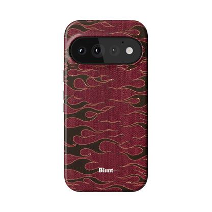 Crimson Fire Pixel Case - Blunt Cases