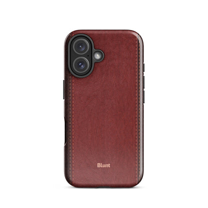 Crimson Hide iPhone Case - Blunt Cases