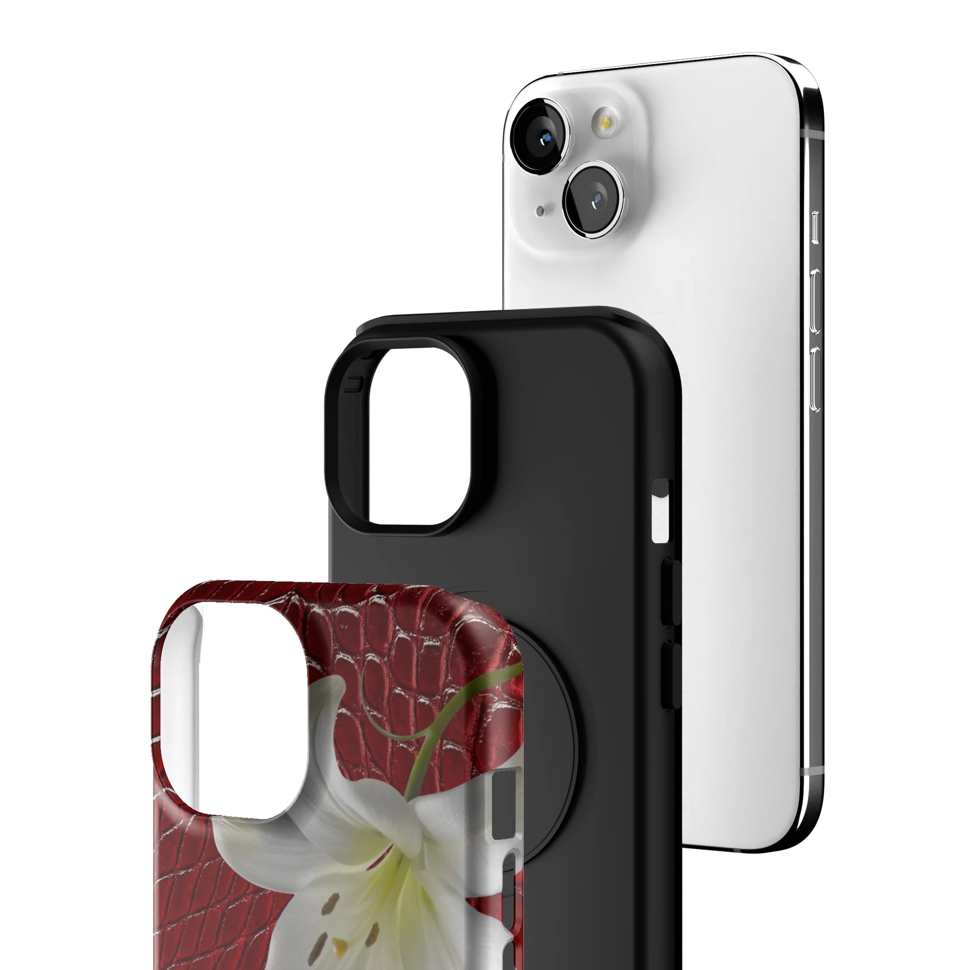 Crimson Lily iPhone Case gallery - Iphone_15_Iphone_3