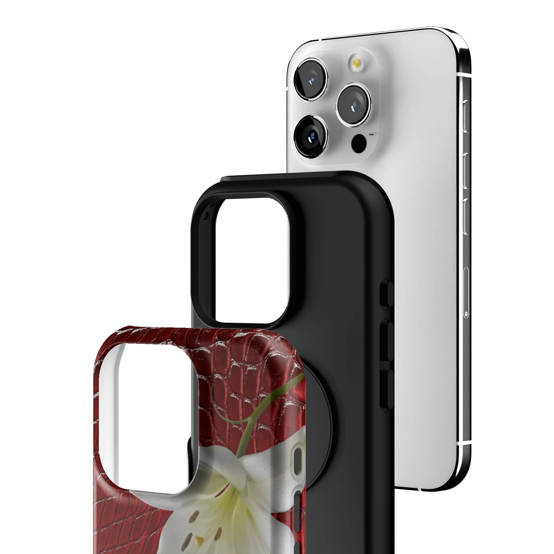 Crimson Lily iPhone Case gallery - Iphone_16_Pro_3
