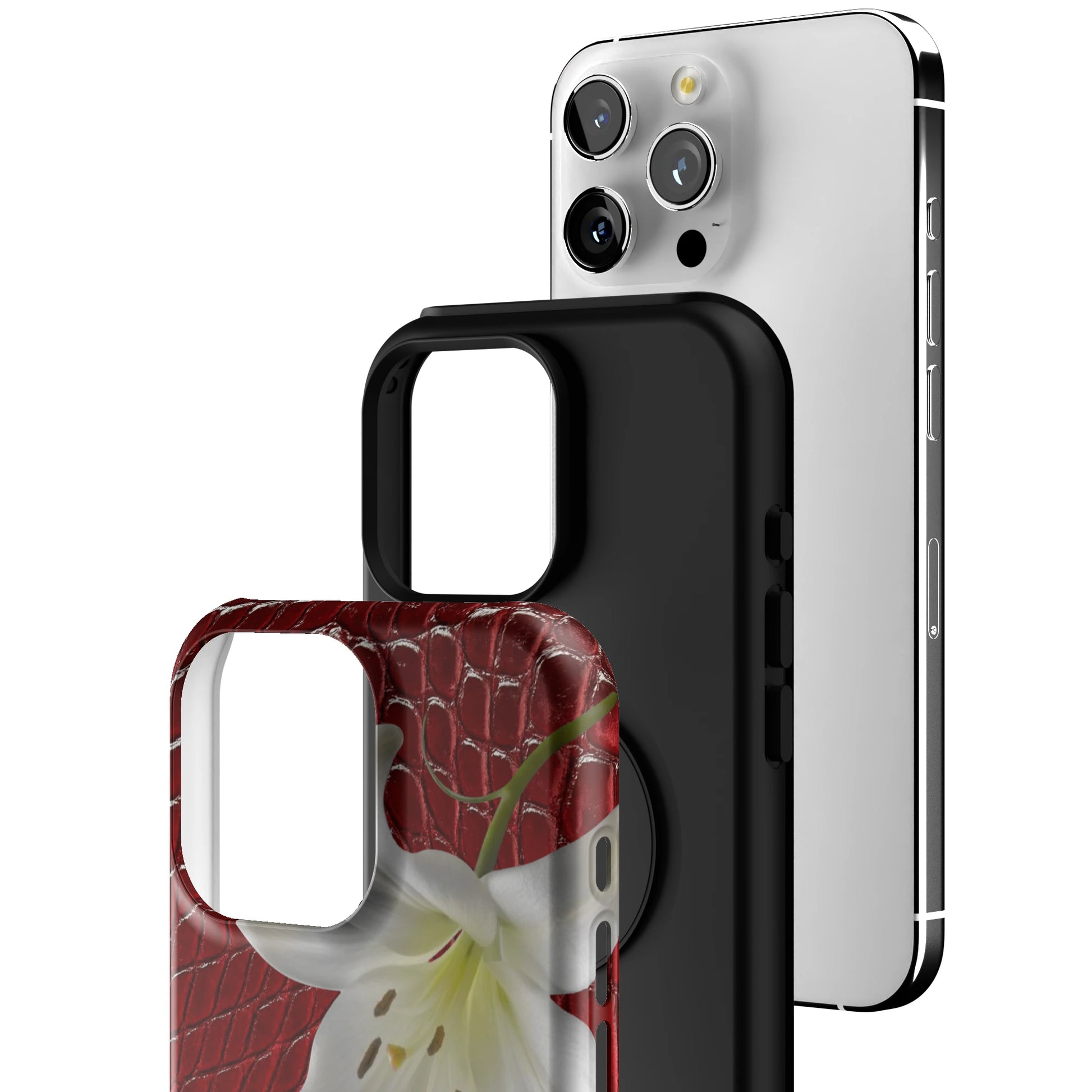 Crimson Lily iPhone Case gallery - Iphone_16_Pro_Max_3