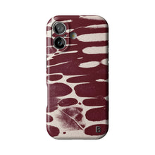 Crimson Noir Abstract Statement iPhone Case