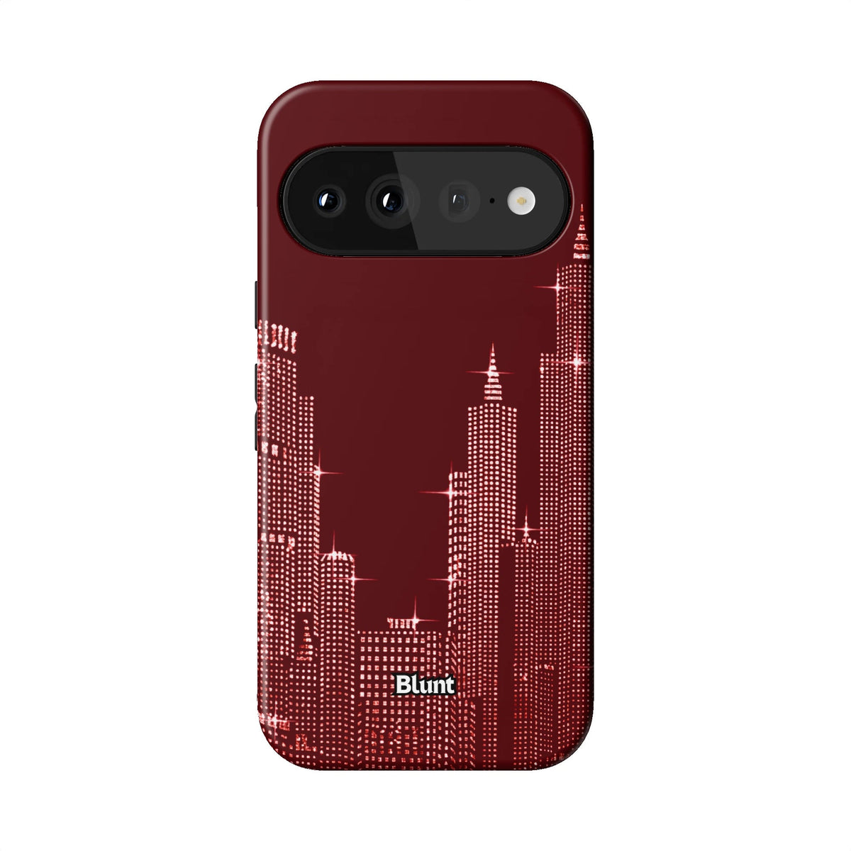 Crimson Nyc Skyeline Pixel Case - Blunt Cases