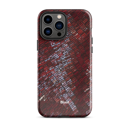 Crimson Scale iPhone Case - Blunt Cases