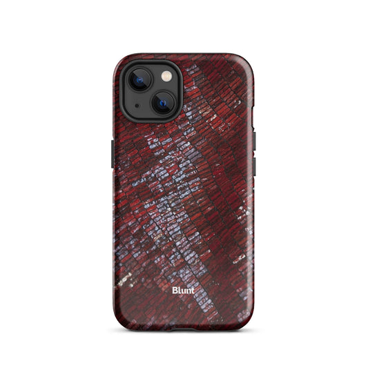 Crimson Scale iPhone Case - Blunt Cases