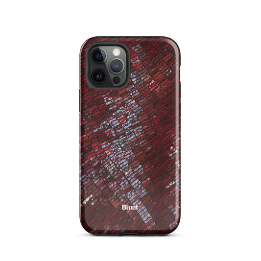 Crimson Scale iPhone Case - Blunt Cases