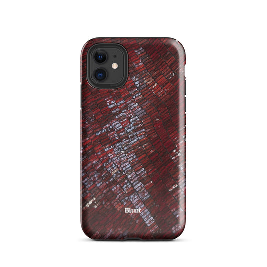Crimson Scale iPhone Case - Blunt Cases