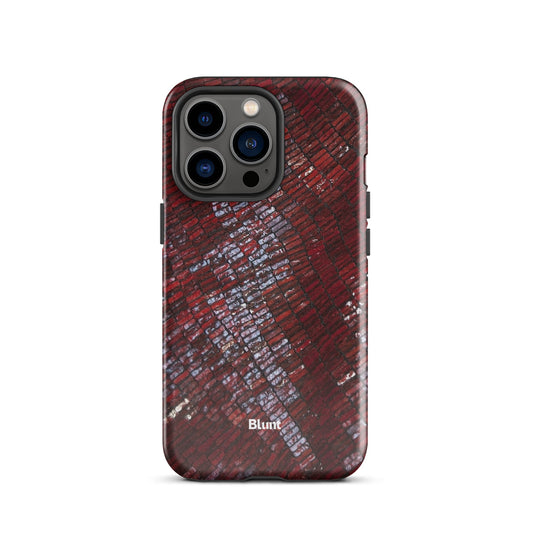 Crimson Scale iPhone Case - Blunt Cases