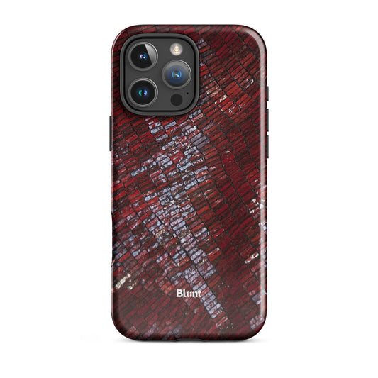 Crimson Scale iPhone Case - Blunt Cases