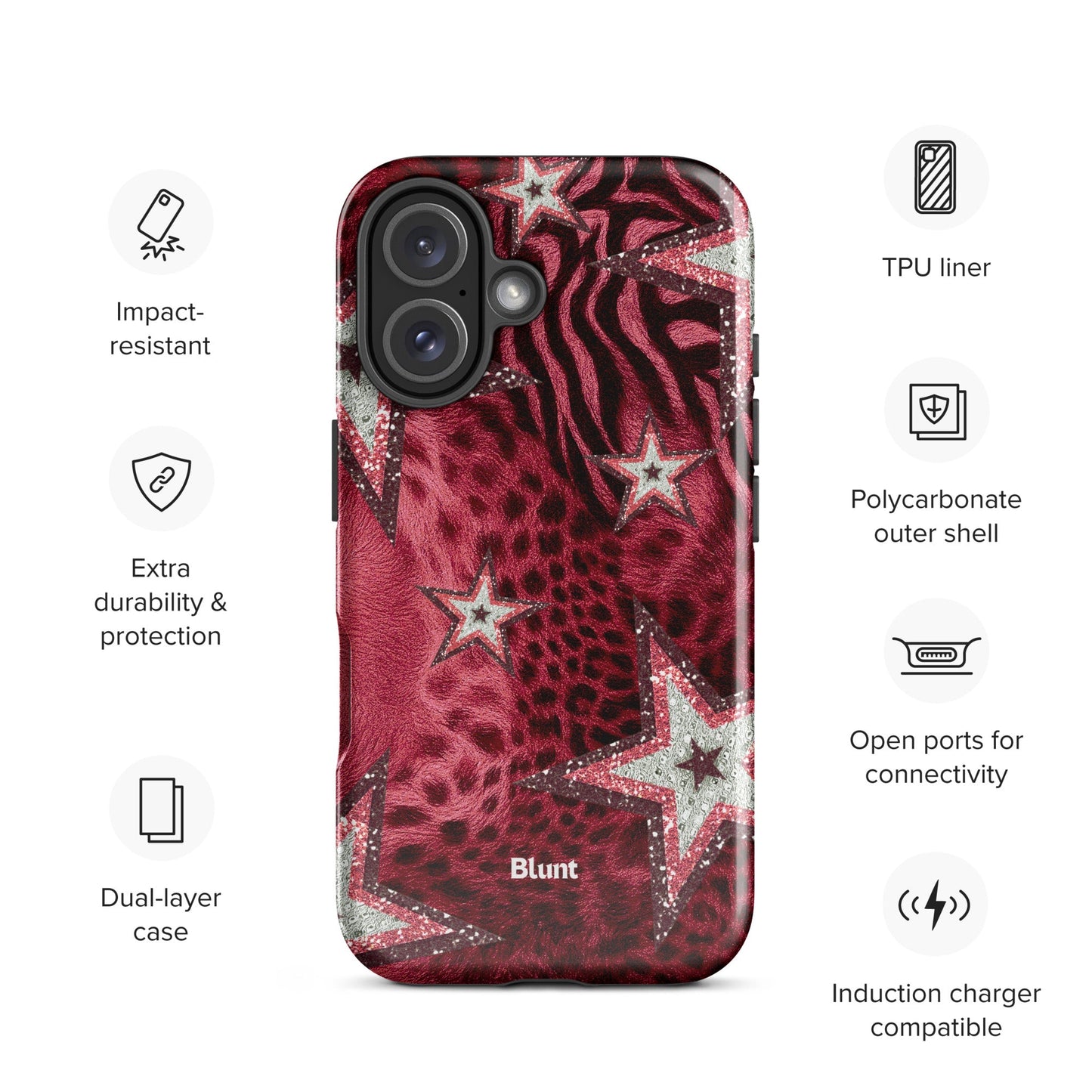 Crimson Starfall iPhone Case - Blunt Cases