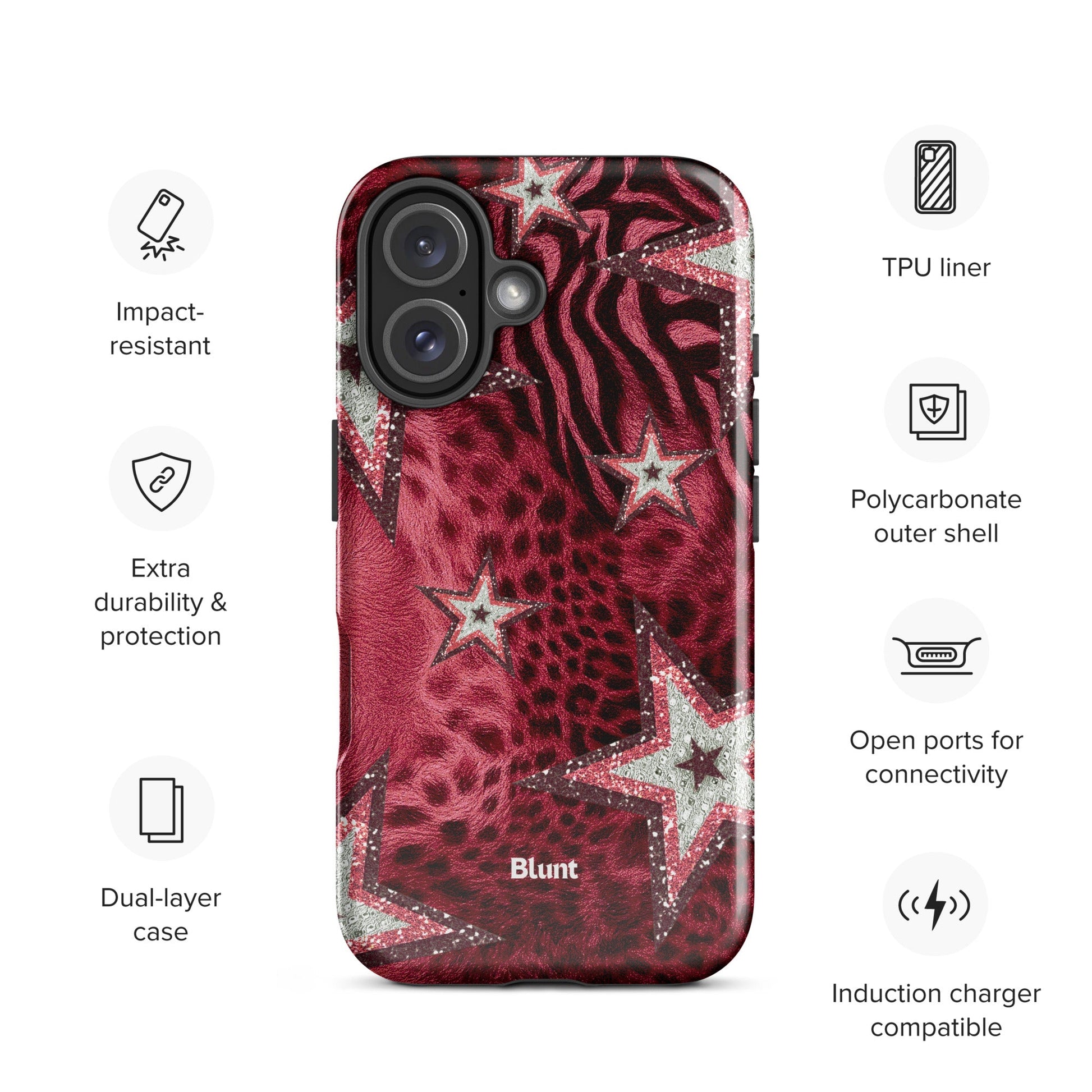 Crimson Starfall iPhone Case - Blunt Cases