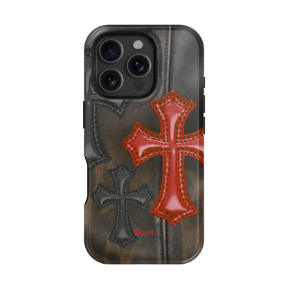 Leather Crosses iPhone Case