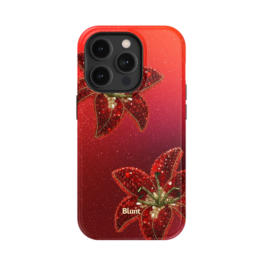 Scarlet Petals iPhone Case