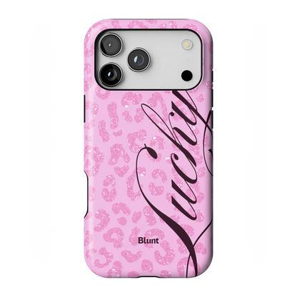 Pink Cheetah Lucky iPhone Case