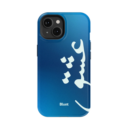 Blue Love iPhone Case