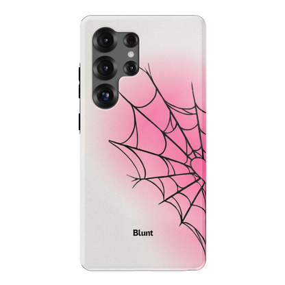 White Pink Web Samsung Case