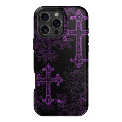 Purple Cross iPhone Case