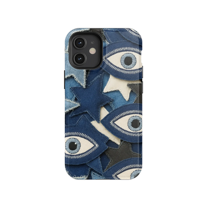 Evil Eye Denim iPhone Case
