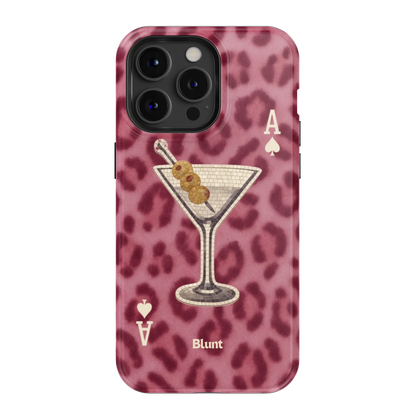 Pink Cheetah Dirty Martini iPhone Case