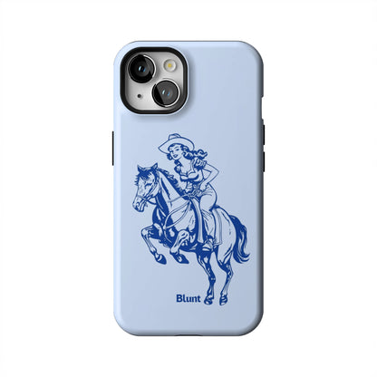 Blue-Lasso-Lady-iphone-case-iPhone 13-1