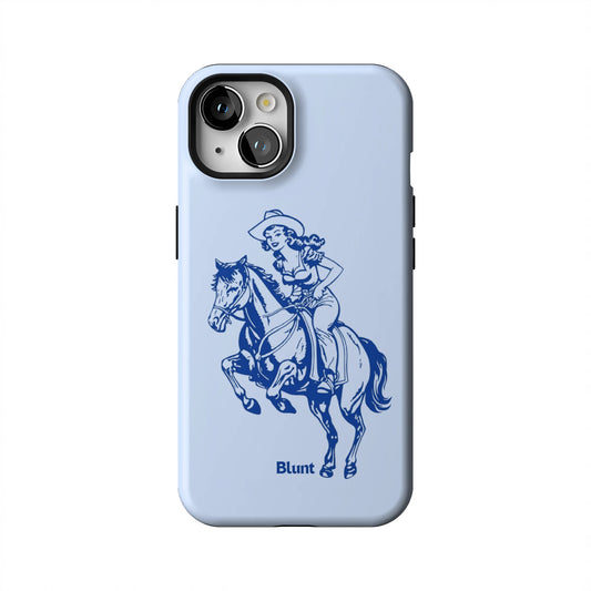 Blue-Lasso-Lady-iphone-case-iPhone 13-1