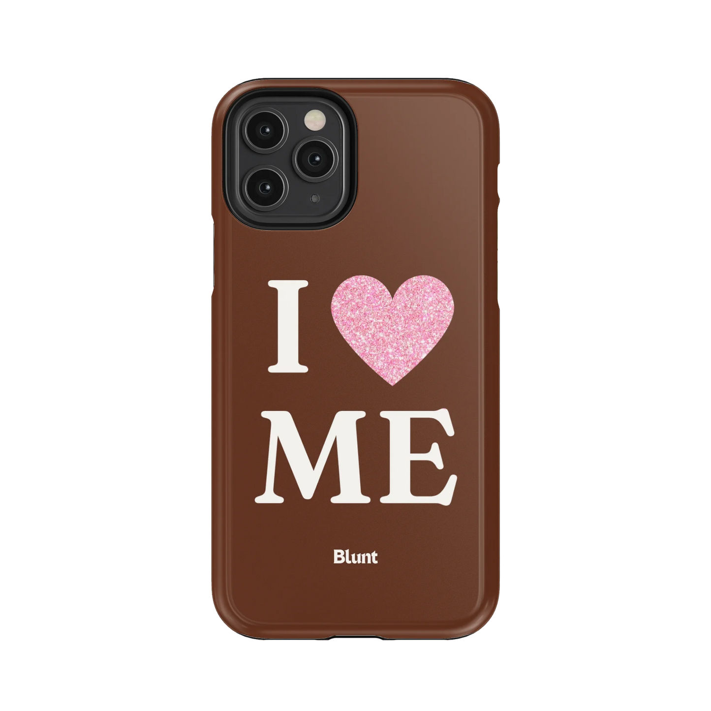 Brown I Love Me iPhone Case