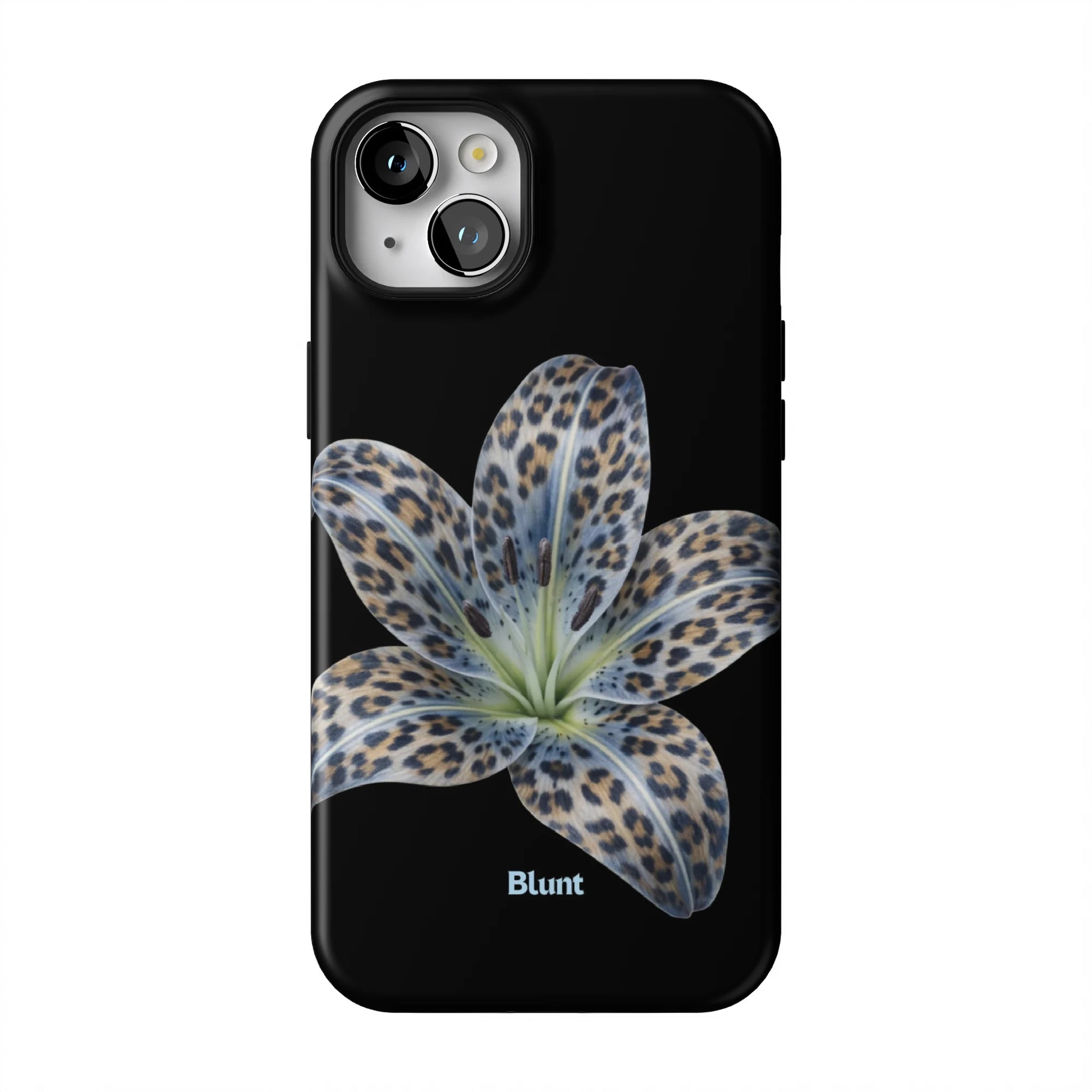 Blue-Leopard-Bloom-iphone-case-iPhone 14 Plus-1