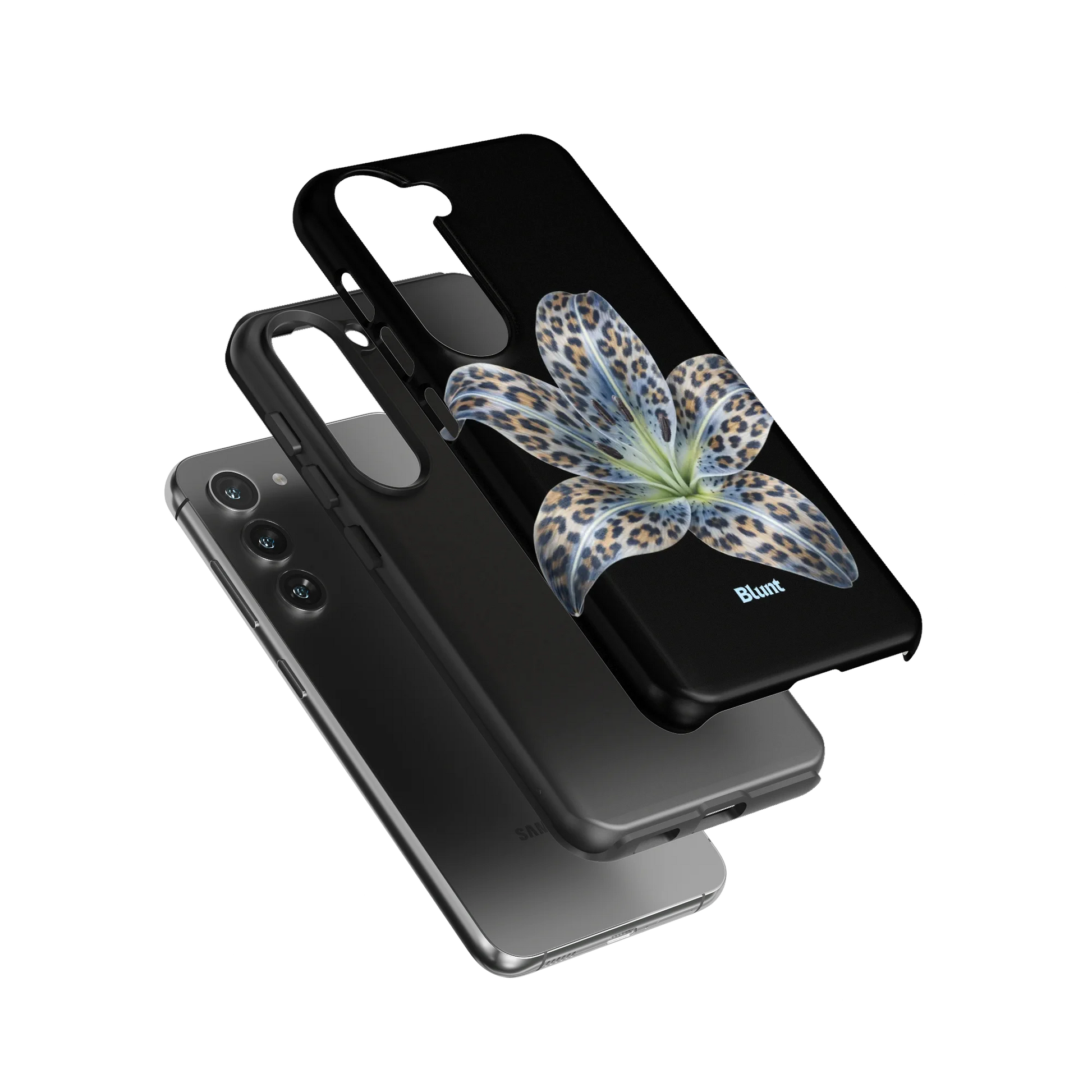 Blue-Leopard-Bloom-samsung-case-Galaxy S23-3