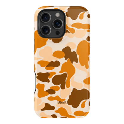 Orange Camo iPhone Case